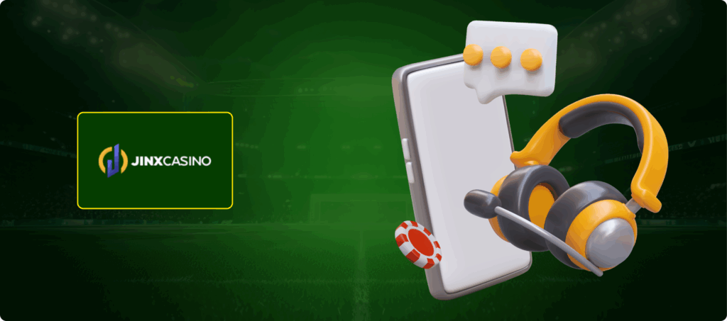 JINX Casino Customer Support Banner