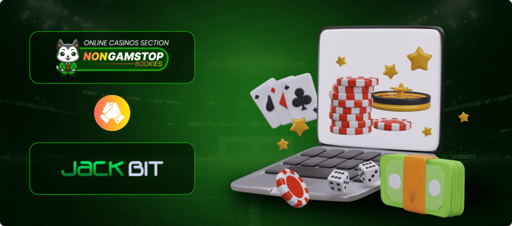 Jackbit Casino Interface and User Experience Banner