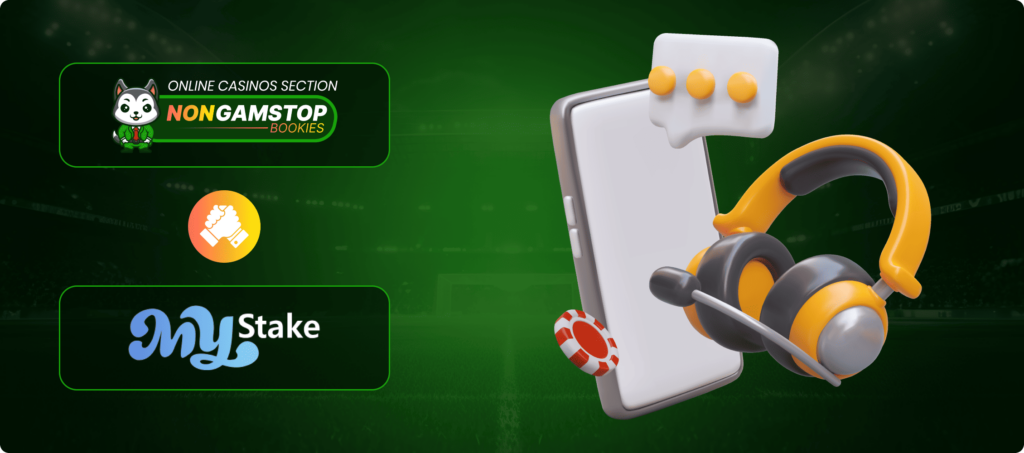 MyStake Casino Customer Support Banner