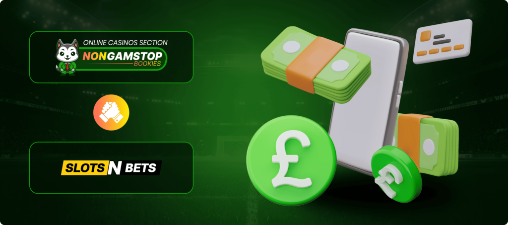 SlotsNBets Casino Payment Methods Banner