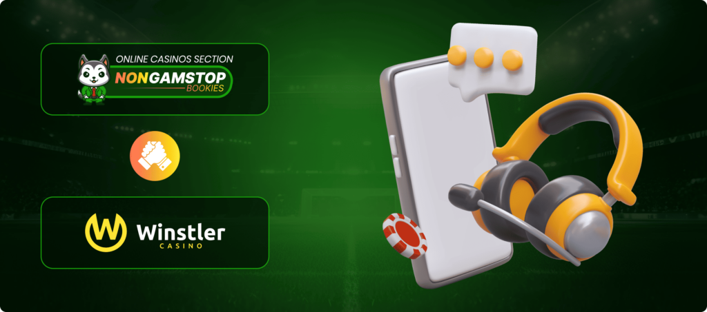 Winstler Casino Customer Support Banner