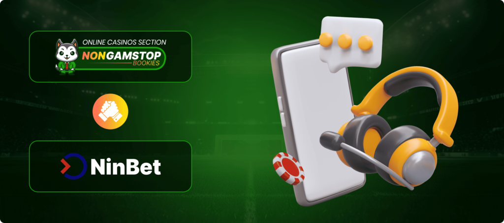 NinBet Casino Customer Support Banner