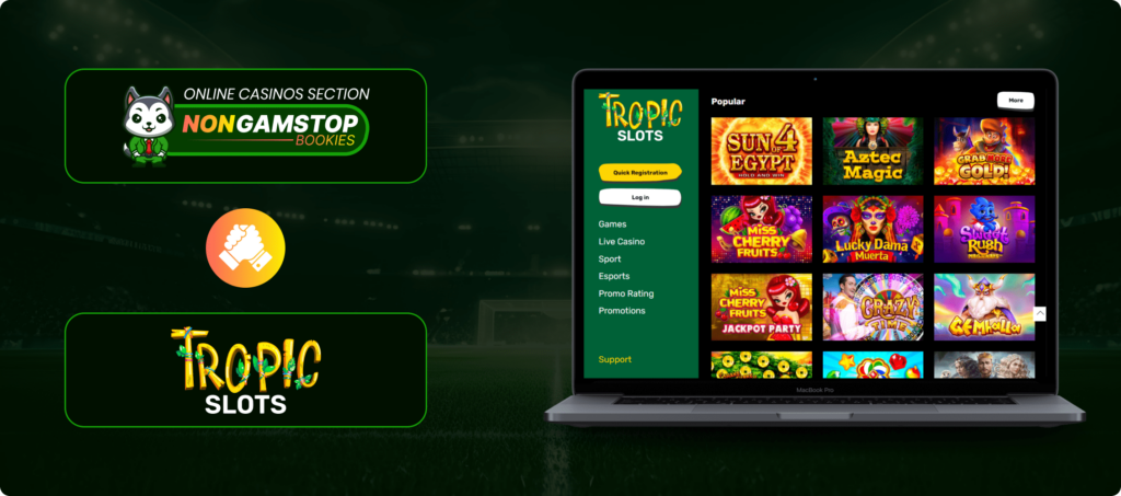 Tropic Slots Casino Banner