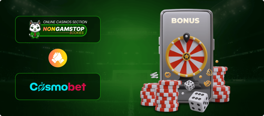 Cosmobet Casino  Bonuses Banner