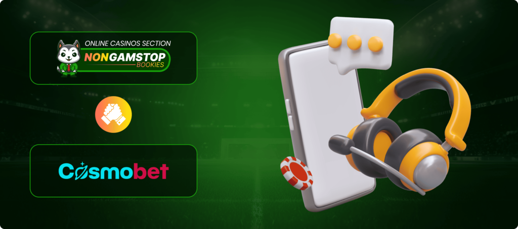 Cosmobet  Casino: Customer Support Banner