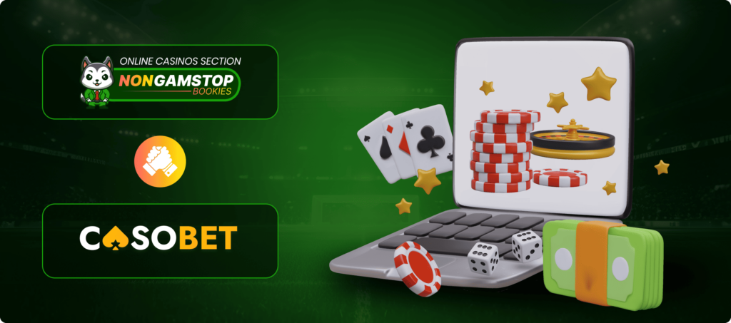 Casobet Casino Interface and User Experience Banner