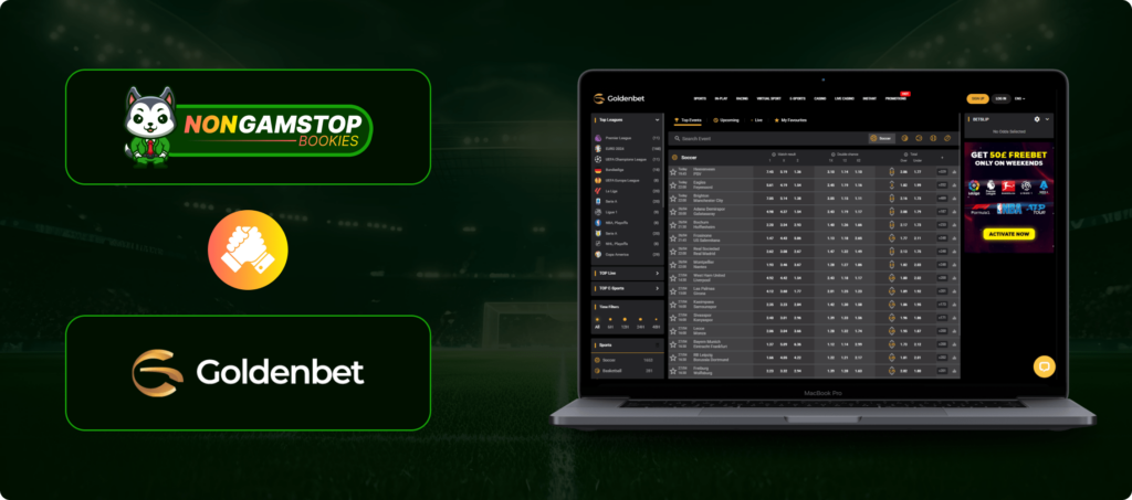 GoldenBet betting site banner