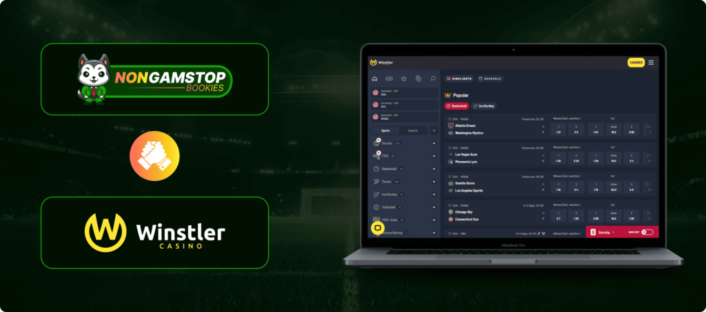 Winstler betting site banner