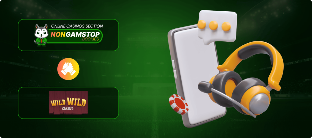Wild Wild Casino Customer Support Banner