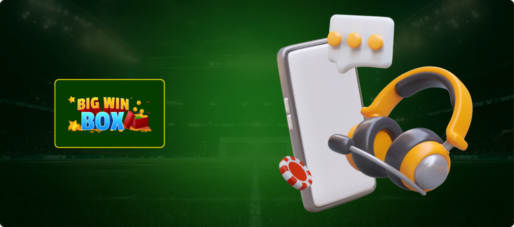 Bigwinbox Casino Customer Support Banner
