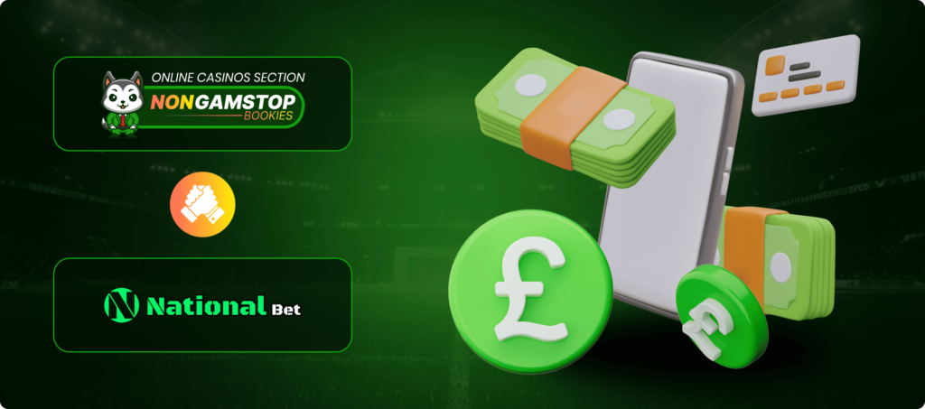 Nationalbet Casino: Payment Methods Banner