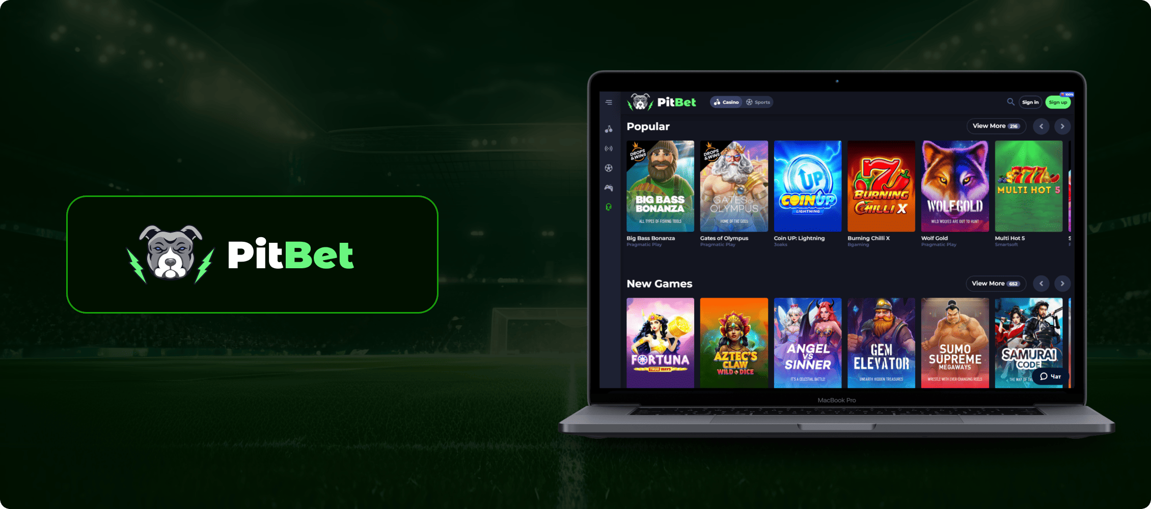 PitBet Casino Banner