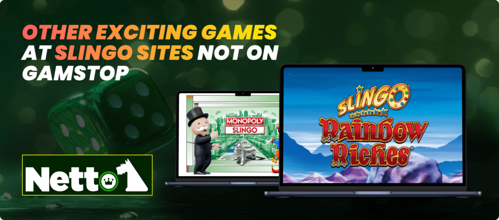 Games at Slingo Sites Not on GamStop Banner