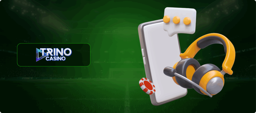 Trino Casino Customer Support Banner