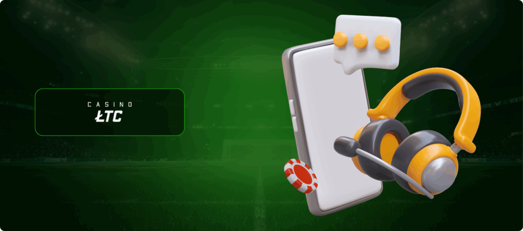 LTC Casino Customer Support Banner