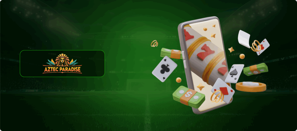 Aztec Paradise Casino on Smartphone Banner