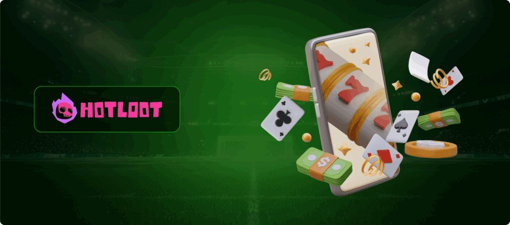 Hotloot Casino on Smartphone Banner